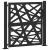 Poarta de gradina neagra 105x106 cm Design cu lumina din otel GartenMobel Dekor