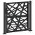 Poarta de gradina neagra 105x106 cm Design cu lumina din otel GartenMobel Dekor
