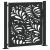Poarta de gradina neagra 105x106 cm Design ondulat de otel GartenMobel Dekor