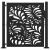 Poarta de gradina neagra 105x106 cm Design ondulat de otel GartenMobel Dekor