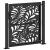 Poarta de gradina neagra 105x106 cm Design ondulat de otel GartenMobel Dekor