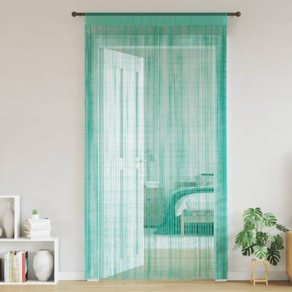 Perdele șir 2 buc Turcoaz 100x250 cm GartenMobel Dekor
