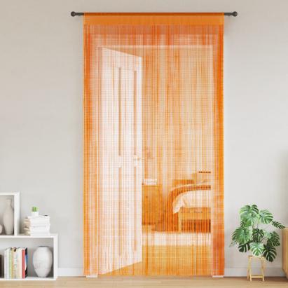 Perdele șir 2 buc Portocaliu 140x250 cm GartenMobel Dekor