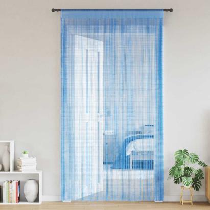 Perdele șir 2 buc Albastru deschis 100x250 cm GartenMobel Dekor