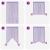 Perdele șir 2 buc Violet 100x250 cm GartenMobel Dekor