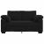 Canapea loveseat neagră 120 cm catifea GartenMobel Dekor