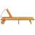 Șezlong cu pernă Maro 63 x 199 x 85cm Lemn masiv de acacia GartenMobel Dekor