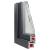 Fereastra de subsol 60x60 cm Rabatabil DIN dreapta Antracit GartenMobel Dekor