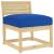 Pernă pentru șezut din paleți Albastru regal 70 x 70 x 12 cm GartenMobel Dekor