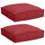 Pernă pentru șezut din paleți 2 pcs Roșu Vin 40 x 40 x 8 cm GartenMobel Dekor