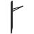 Picior de masă pentru bere 2 pcs Negru 39 x 3 x 75 cm GartenMobel Dekor