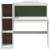 Birou cu tablă de scris Alb 120 x 45 x 118.5 cm Lemn compozit GartenMobel Dekor