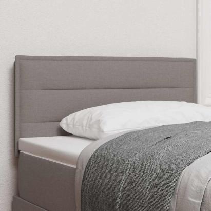 Tăblie cap cu headboard Manual Gri taupe 80 cm țesătură GartenMobel Dekor