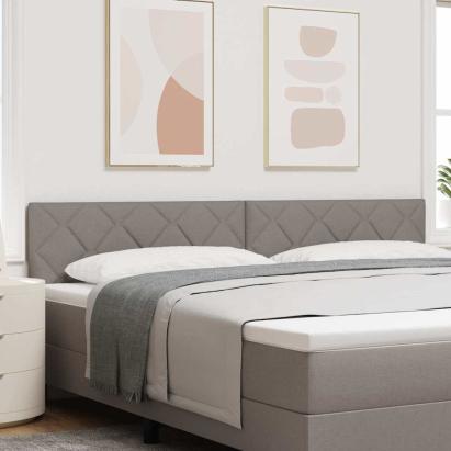 Tăblie din Țesătură Geometric Gri taupe 200 cm țesătură GartenMobel Dekor