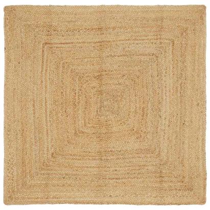 Covor Bej 120 x 120 cm Iută GartenMobel Dekor
