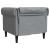 Scaun canapea Chesterfield Gri deschis 78.5 x 74.5 x 74.5 cm GartenMobel Dekor