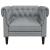 Scaun canapea Chesterfield Gri deschis 78.5 x 74.5 x 74.5 cm GartenMobel Dekor