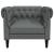 Scaun canapea Chesterfield Gri închis 78.5 x 74.5 x 74.5 cm GartenMobel Dekor