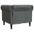Scaun canapea Chesterfield Gri închis 78.5 x 74.5 x 74.5 cm GartenMobel Dekor