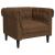 Scaun canapea Chesterfield Argyle Maro 78.5 x 74.5 x 74.5 cm GartenMobel Dekor