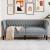 Canapea Chesterfield Argyle Gri deschis 182.5 x 74.5 x 74.5 cm GartenMobel Dekor