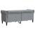 Canapea Chesterfield Argyle Gri deschis 182.5 x 74.5 x 74.5 cm GartenMobel Dekor