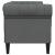 Canapea Chesterfield Gri închis 182.5 x 74.5 x 74.5 cm țesătură GartenMobel Dekor