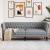 Canapea Chesterfield Argyle Gri deschis 201.5 x 74.5 x 74.5 cm GartenMobel Dekor