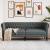 Canapea Chesterfield Gri închis 201.5 x 74.5 x 74.5 cm țesătură GartenMobel Dekor
