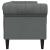 Canapea Chesterfield Gri închis 201.5 x 74.5 x 74.5 cm țesătură GartenMobel Dekor