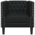 Scaun canapea Chesterfield Argyle Negru 71 x 74.5 x 70.5 cm GartenMobel Dekor