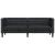 Canapea Chesterfield Argyle Negru 194 x 74.5 x 70.5 cm GartenMobel Dekor