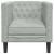 Scaun canapea Chesterfield Gri deschis 71 x 74.5 x 70.5 cm GartenMobel Dekor