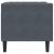 Scaun canapea Chesterfield Gri închis 71 x 74.5 x 70.5 cm GartenMobel Dekor