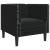 Scaun canapea Chesterfield Negru 71 x 74.5 x 70.5 cm Catifea GartenMobel Dekor