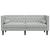 Canapea Chesterfield Gri deschis 174 x 74.5 x 70.5 cm Catifea GartenMobel Dekor