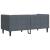 Canapea Chesterfield Gri închis 174 x 74.5 x 70.5 cm Catifea GartenMobel Dekor
