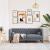 Canapea Chesterfield Gri închis 174 x 74.5 x 70.5 cm Catifea GartenMobel Dekor