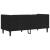 Canapea Chesterfield Argyle Negru 174 x 74.5 x 70.5 cm Catifea GartenMobel Dekor