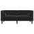 Canapea Chesterfield Argyle Negru 174 x 74.5 x 70.5 cm Catifea GartenMobel Dekor