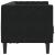 Canapea Chesterfield Argyle Negru 174 x 74.5 x 70.5 cm Catifea GartenMobel Dekor