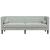 Canapea Chesterfield Gri deschis 194 x 74.5 x 70.5 cm Catifea GartenMobel Dekor