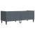 Canapea Chesterfield Gri închis 194 x 74.5 x 70.5 cm Catifea GartenMobel Dekor