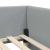 Cadru de pat colțar cu headboard Gri deschis 80 x 200 cm GartenMobel Dekor
