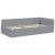 Cadru de pat colțar cu headboard Gri deschis 80 x 200 cm GartenMobel Dekor