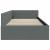 Cadru de pat colțar cu headboard Gri închis 80 x 200 cm GartenMobel Dekor