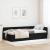 Cadru de pat colțar cu headboard Negru 80 x 200 cm GartenMobel Dekor