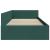 Cadru de pat colțar cu headboard Verde închis 80 x 200 cm GartenMobel Dekor