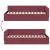 Cadru de pat colțar cu headboard bordo 90 x 190 cm GartenMobel Dekor