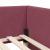 Cadru de pat colțar cu headboard bordo 90 x 190 cm GartenMobel Dekor